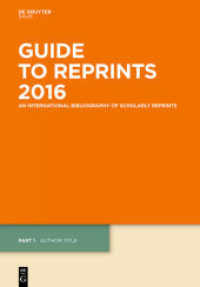 Guide to Reprints / Author Title and Subject Guide， 2 Teile : eBookPlus (Guide to Reprints 2016)