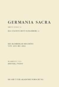 Germania Sacra, Band 12, Die Bamberger Bischoefe von 1693 bis 1802. Das exemte Bistum Bamberg 4 -- Hardback (German Language Edition)