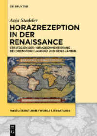 Horazrezeption in der Renaissance : Strategien der Horazkommentierung bei Cristoforo Landino und Denis Lambin. Dissertationsschrift (WeltLiteraturen / World Literatures 9)