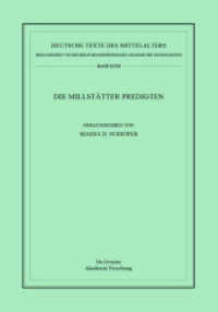Die Millstätter Predigten (Deutsche Texte des Mittelalters 93) （2015. LXXVIII, 198 S. 8 col. ill. 240 mm）