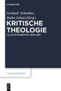 Kritische Theologie : Paul Tillich in Frankfurt (1929-1933) (Tillich Research) -- Hardback (German Language Edition)