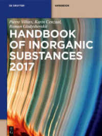 Inorganic Substances. 2017. Band 15 Handbook (Inorganic Substances. 2017) （2017. XV, 1955 S. 280 mm）