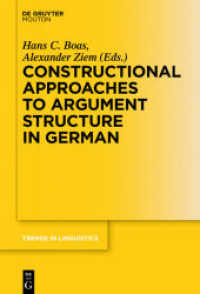 Constructional Approaches to Syntactic Structures in German (Trends in Linguistics. Studies and Monographs [TiLSM] 322)