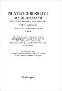 Nuntiaturberichte aus Deutschland nebst ergänzenden Aktenstücken. 17. Jahrhundert. Abt. 4. Band 6 Nuntiatur des Ciriaco Rocci. Außerordentliche Nuntiatur des Girolamo Grimaldi - Sendung des P. Alessandro d'Ales (1633-1 (Nuntiaturberic