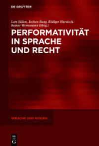 Performativität in Sprache und Recht (Sprache und Wissen (SuW) 23)