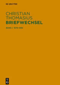 Christian Thomasius: Briefwechsel. Band 1 Briefe 1679-1692 (Christian Thomasius: Briefwechsel Band 1)
