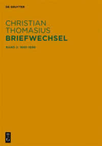 Christian Thomasius: Briefwechsel. Band 2 Briefe 1693-1698 (Christian Thomasius: Briefwechsel Band 2)