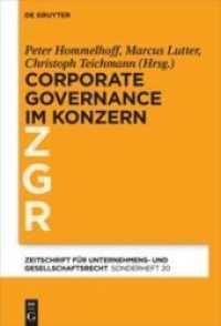Corporate Governance im grenzüberschreitenden Konzern (Zeitschrift für Unternehmens- und Gesellschaftsrecht/ZGR ? Sonderheft 20)