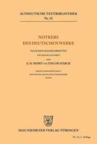 Notkers des Deutschen Werke : n.a. (Altdeutsche Textbibliothek 32)