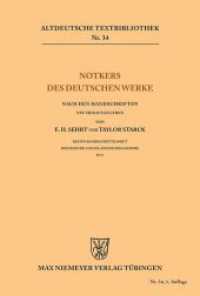 Notkers des Deutschen Werke : Ersten Bandes drittes Heft. Boethius De Consolatione Philosophiae IV / V (Altdeutsche Textbibliothek 34)