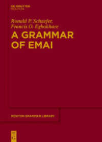 A Grammar of Emai (Mouton Grammar Library)