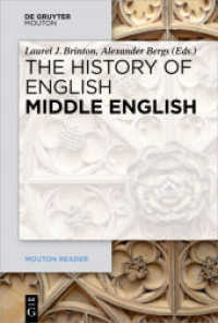 英語史テキスト　第３巻：中英語<br>The History of English. Volume 3 Middle English (Mouton Reader) （2017. IX, 309 S. 155 x 230 mm）