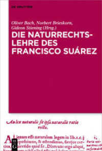 Die Naturrechtslehre des Francisco Suárez : Das Naturrechtsdenken des Francisco Suárez