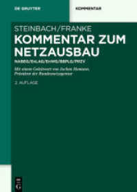 Kommentar zum Netzausbau : NABEG/EnLAG/EnWG/BBPlG/PlfZV (De Gruyter Kommentar)