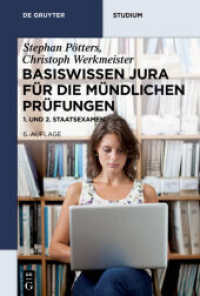 Basiswissen Jura für die mündlichen Prüfungen : Für 1. und 2. Staatsexamen (De Gruyter Studium)
