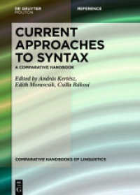 Current Approaches to Syntax : A Comparative Handbook (Comparative Handbooks of Linguistics [CHL] 3)