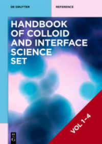 Tharwat F. Tadros: Handbook of Colloid and Interface Science. Volume 1-4 [Set Handbook of Colloid and Interface Science, Volume 1-4] (De Gruyter Reference) （2017. 1394 S. 240 mm）