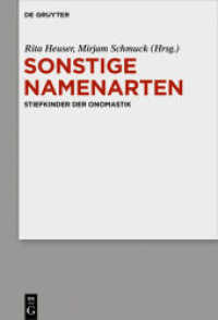 Sonstige Namenarten : Stiefkinder der Onomastik