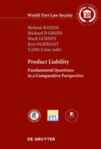 PRODUCT LIABILITY : Fundamental Questions in a Comparative Perspective