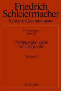 Friedrich Schleiermacher: Kritische Gesamtausgabe. Vorlesungen. Abteilung II. Band 3.1 Vorlesungen über die Dogmatik