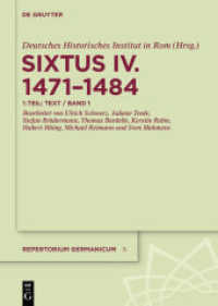 Repertorium Germanicum. Sixtus IV. (1471-1484) / Text (Repertorium Germanicum. Sixtus IV. (1471-1484) Band X. Teil 1)