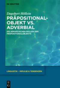Präpositionalobjekt vs. Adverbial : Die semantischen Rollen der Präpositionalobjekte (Linguistik - Impulse & Tendenzen 82)