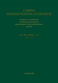 Corpus inscriptionum Latinarum. Inscriptiones Calabriae Apuliae Samnii Sabinorum Piceni Latinae. Supplementum. Regio Ita. Band 22 (III, Band 9 Samnites et Frentani （2018. LVIII, 418 S. 1 col. ill., 1 Faltkarte. 344 mm）