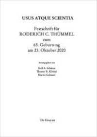 Festschrift für Roderich C. Thümmel zum 65. Geburtstag am 23.10.2020 （2020. XIX, 1021 S. 155 x 230 mm）