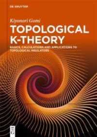 Topological K-theory : Basics, Calculations and Applications to Topological Insulators （2026. X, 200 S. 30 b/w ill. 240 mm）