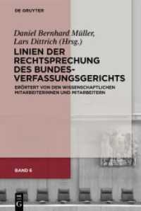 Linien der Rechtsprechung des Bundesverfassungsgerichts - erörtert von den wissenschaftlichen Mitarbeiterinnen und Mitar. Band 6 Linien der Rechtsprechung des Bundesverfassungsgerichts (Linien der Rechtsprechung des Bundesverfassungsgerichts - e