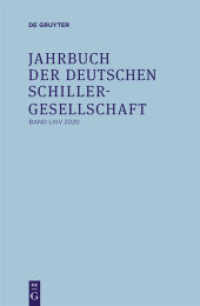 Jahrbuch der Deutschen Schillergesellschaft. Band 64 2020