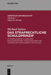 Das strafrechtliche Schuldprinzip : Dissertationsschrift (Juristische Zeitgeschichte / Abteilung 1 26)