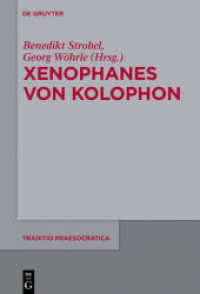 Xenophanes Von Kolophon (Traditio Praesocratica) -- Paperback / softback (German Language Edition)