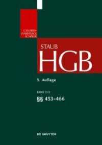Handelsgesetzbuch. Band 13/2    453-466 (Großkommentare der Praxis) （5. Aufl. 2022. XXX, 198 S. 240 mm）