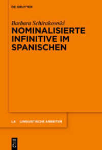 Nominalisierte Infinitive im Spanischen (Linguistische Arbeiten 579)