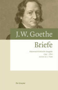 Johann Wolfgang von Goethe: Briefe. Band 14 Briefe 1799 - 1800， 2 Teile (Johann Wolfgang von Goethe: Briefe Band 14)