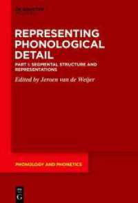 Representing Phonological Detail. Part I Segmental Structure and Representations (Phonology and Phonetics [PP] 32)