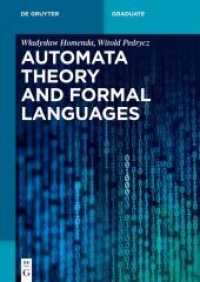 Automata Theory and Formal Languages (De Gruyter Textbook) （2022. XIV, 232 S. 100 b/w ill. 240 mm）