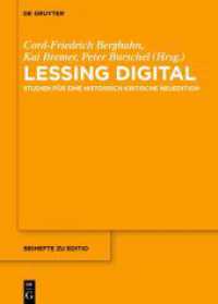 Lessing digital : Studien für eine historisch-kritische Neuedition (editio / Beihefte)