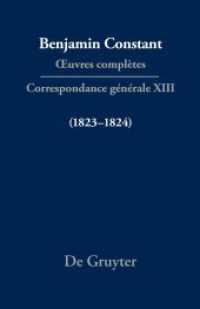 Benjamin Constant: ?uvres complètes. Correspondance générale. Série Correspondance gé Correspondance générale 1823-1824