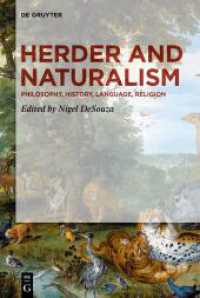 Herder and Naturalism : Philosophy, History, Language, Religion （2025. 400 S. 3 b/w ill. 230 mm）