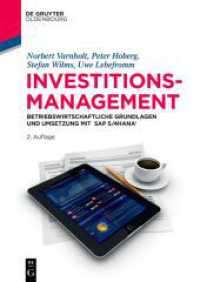 Investitionsmanagement : Betriebswirtschaftliche Grundlagen und Umsetzung mit SAP S/4HANA® (De Gruyter Studium)
