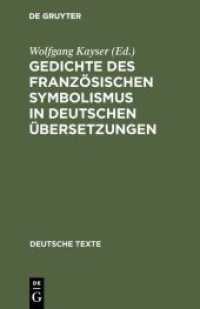 Gedichte des französischen Symbolismus in deutschen Übersetzungen (Deutsche Texte 2)
