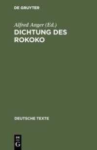 Dichtung des Rokoko : Nach Motiven geordnet (Deutsche Texte 7)