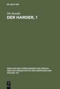 Der Harder, 1 : Texte und Studie (Quellen und Forschungen zur Sprach- und Kulturgeschichte der germanischen V&ouml;lker. N.F.)
