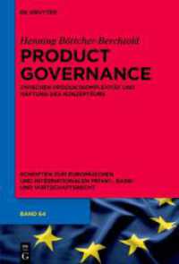 Product Governance : zwischen Produktkomplexität und Haftung des Konzepteurs (Schriften zum Europäischen und Internationalen Privat-， Bank- und Wirtschaftsrecht 64)
