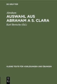 Auswahl aus Abraham a S. Clara (Kleine Texte für Vorlesungen und Übungen 76)