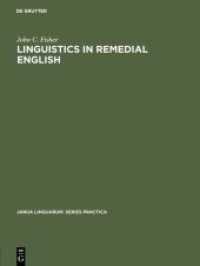 Linguistics in remedial English (Janua Linguarum. Series Practica 47)