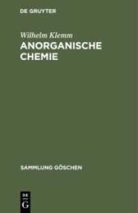 Anorganische Chemie (Sammlung Göschen 37/37a)