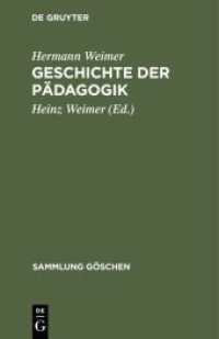 Geschichte der Pädagogik (Sammlung Göschen 145)
